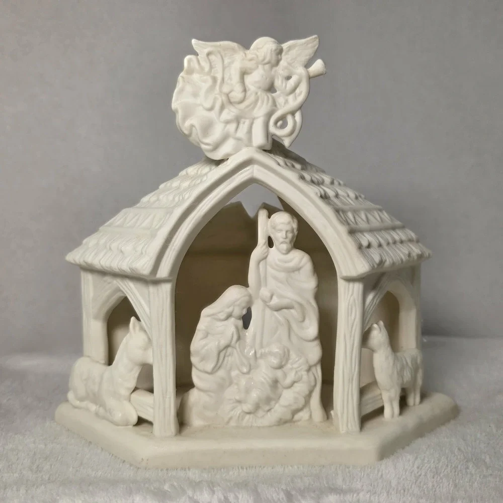 PartyLite nativity candle