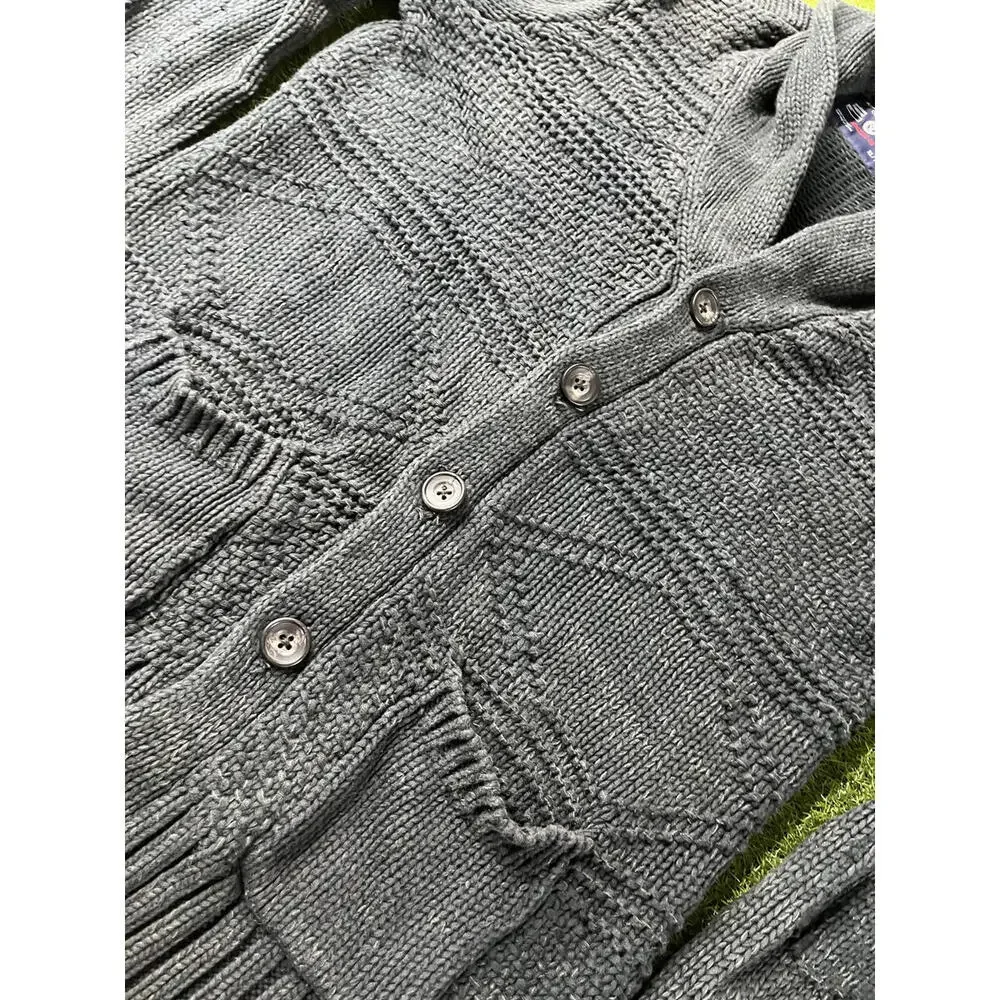 American Eagle Outfitters Men's XL Shawl Collar Knit Cardigan Sweater‎ Fisherman