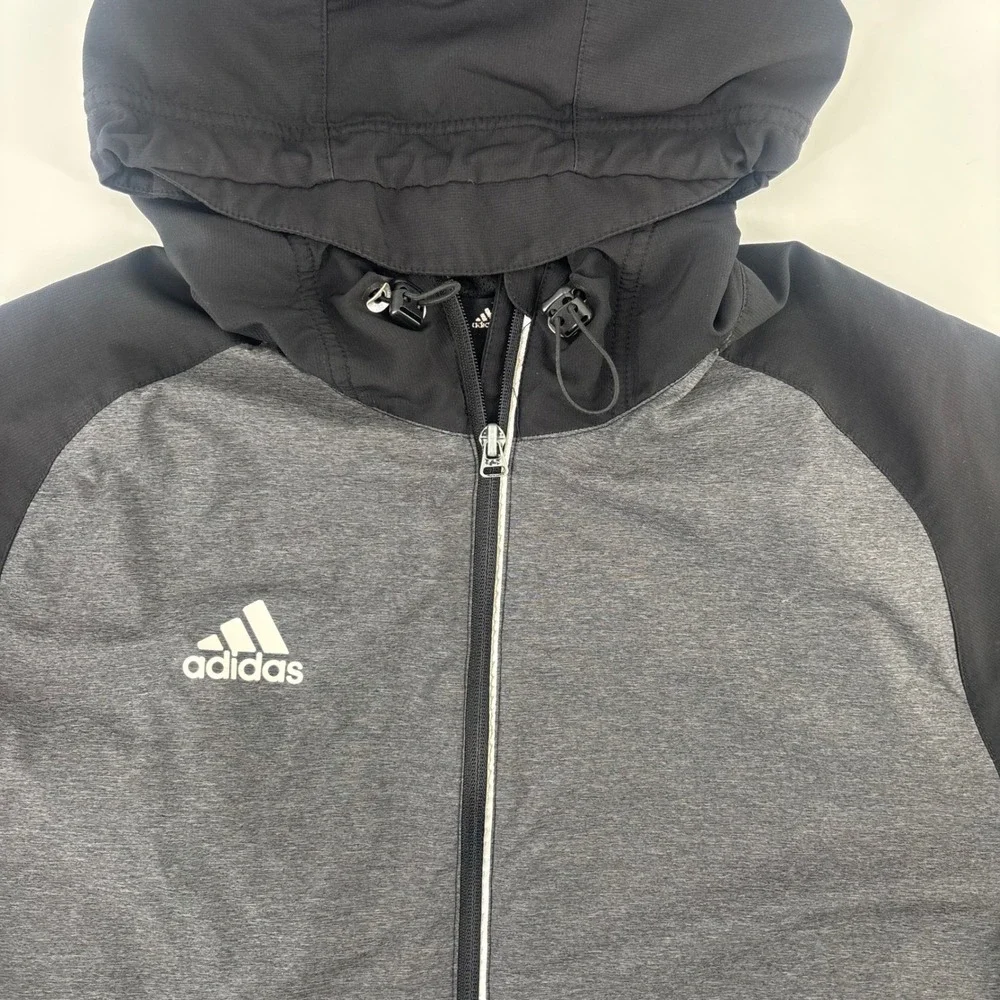 adidas hooded windbreaker