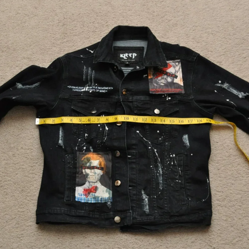 Kleep painted jacket jean