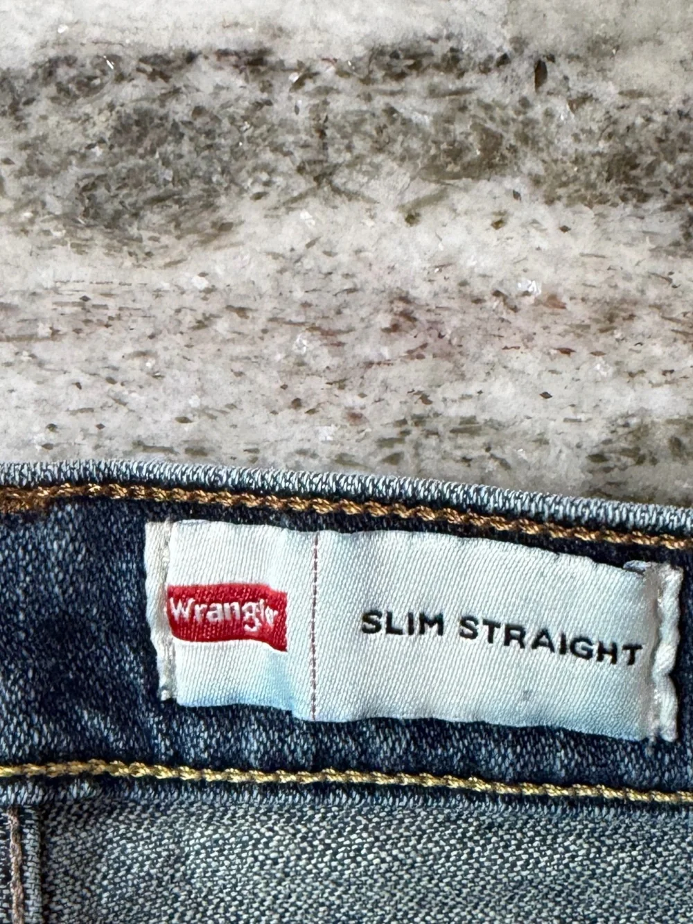 Wrangler Men’s Slim Straight Jeans - Medium Blue 32x30