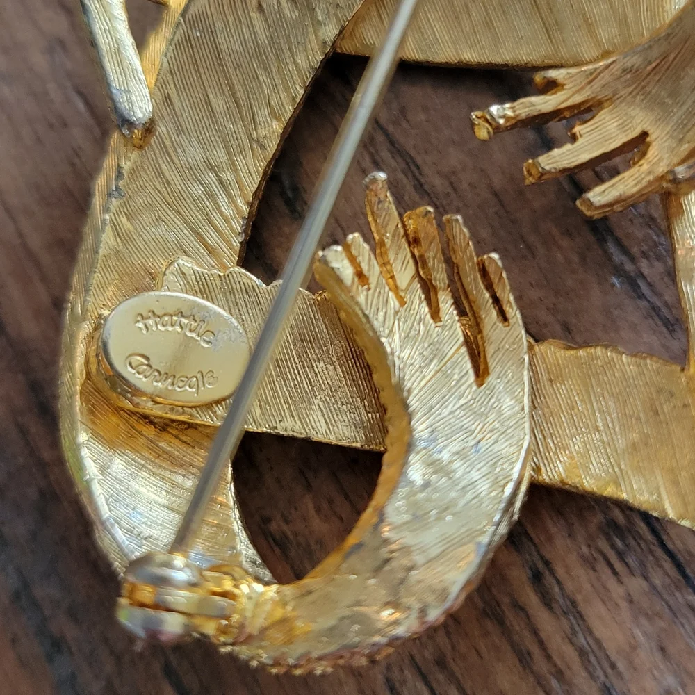 Hattie Carnegie vintage gold