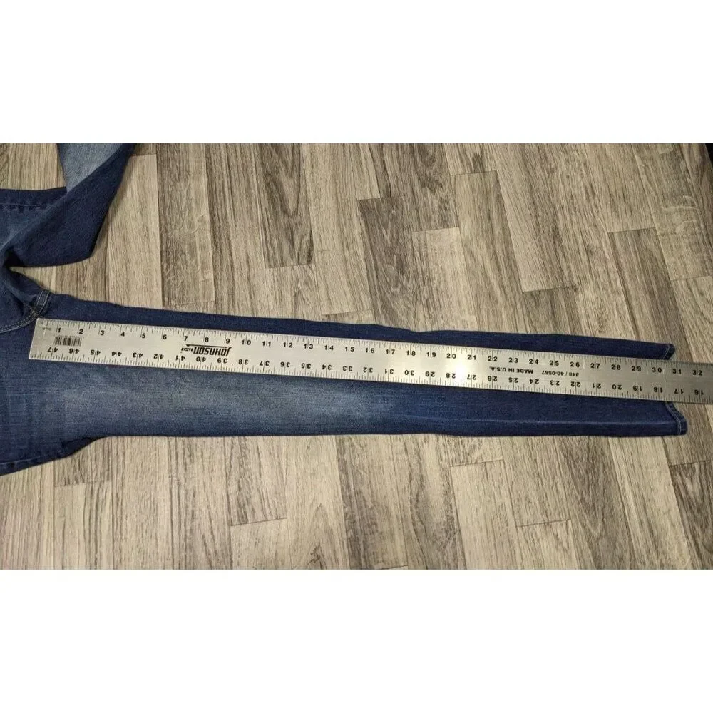 Gap Womens Size 0 / 25 R‎ Super Skinny Whiskered Premium Denim Blue Jeans