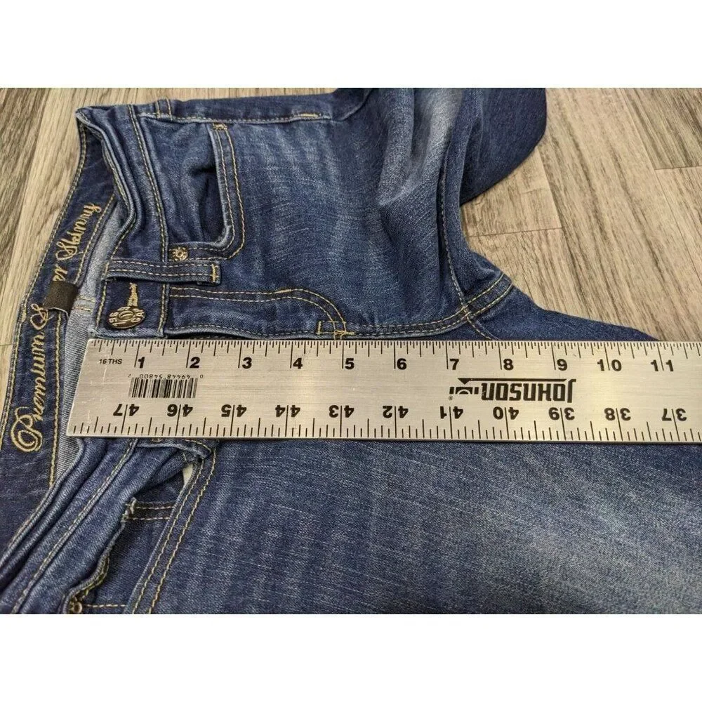 Gap Womens Size 0 / 25 R‎ Super Skinny Whiskered Premium Denim Blue Jeans