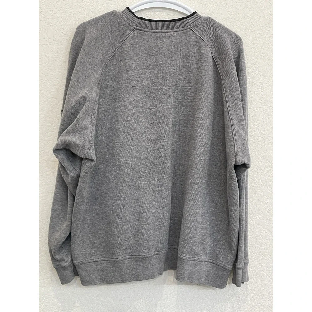 Arnold Palmer Sweatshirt Men's Large Gray Palmer Golf V-Neck‎ Cotton Pullover