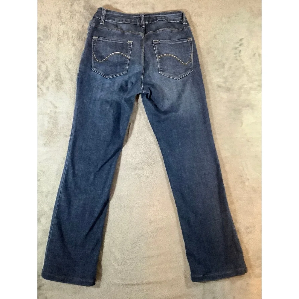 Lee Platinum Label Women's Curvy Fit Bootcut Jeans Blue Size 8 Stretch Denim