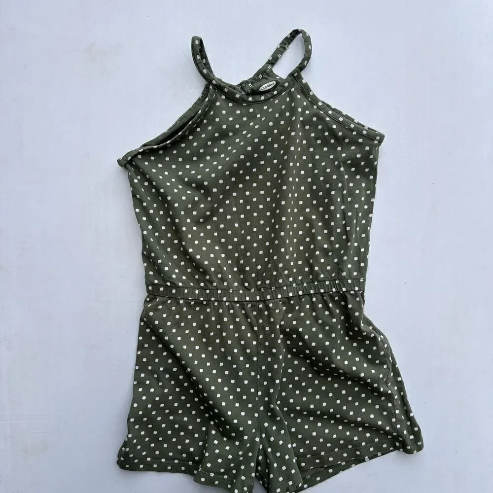 Old Navy Girls Polka For Shorts Romper Size Large (10-12)
