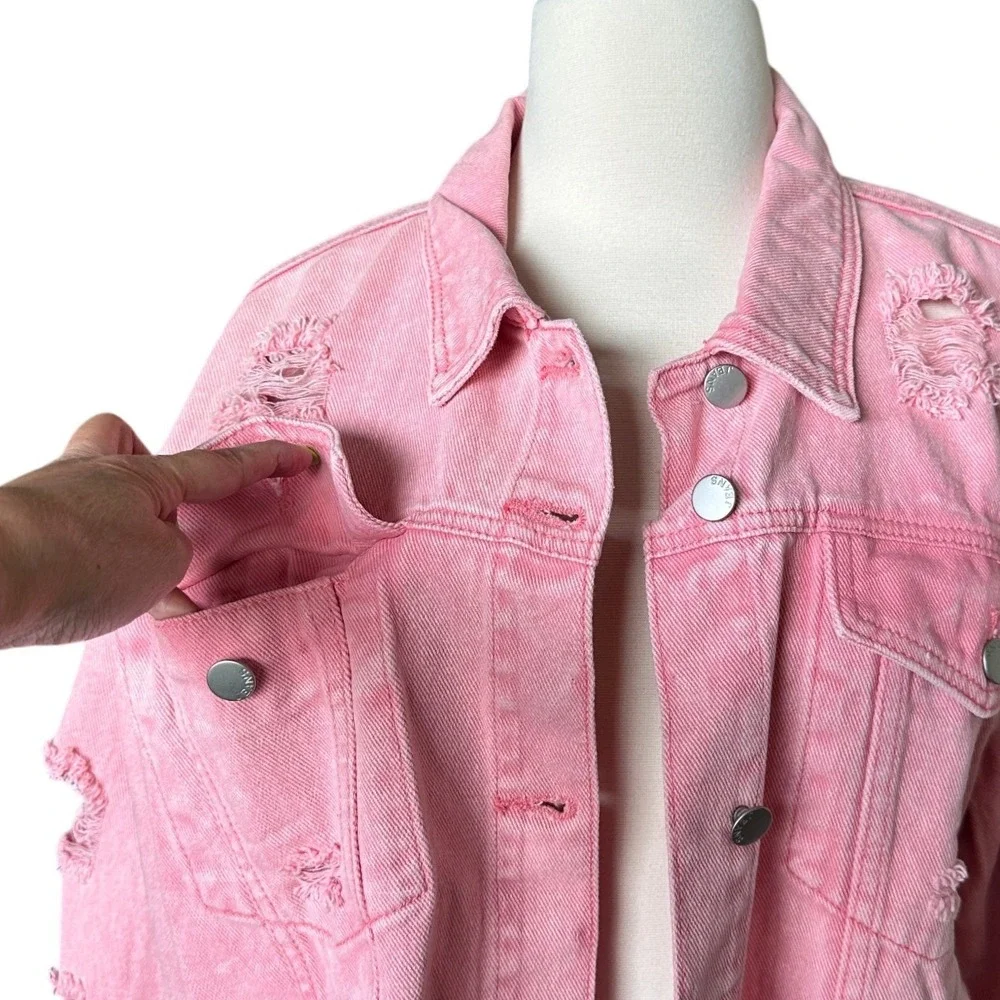 N/A pink denim