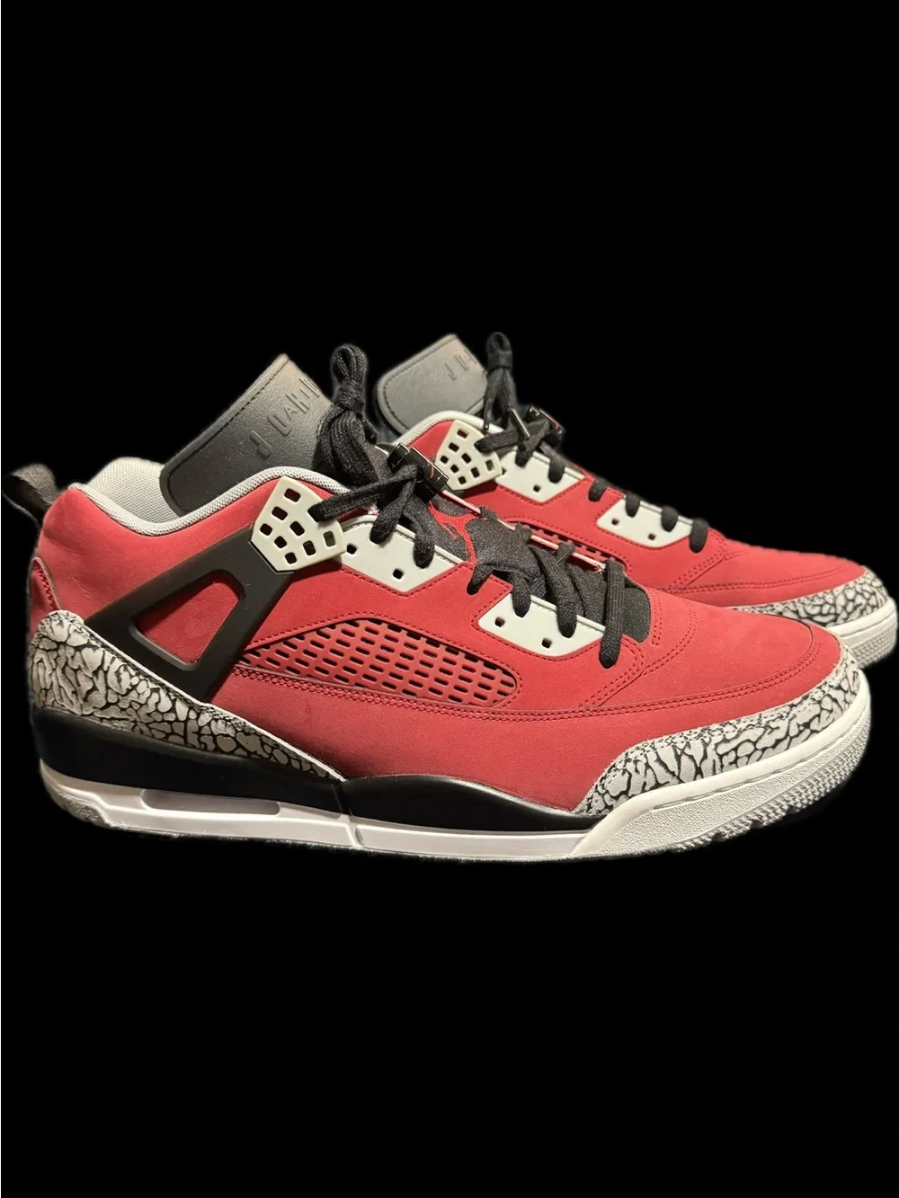 Air Jordan Spizike Low “Toro” Men’s Shoes - Gym Red/Black/Wolf Grey