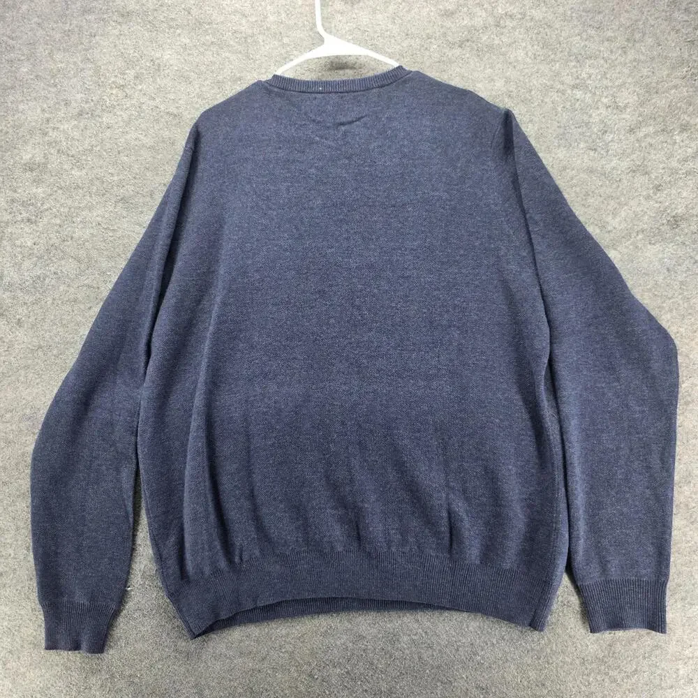 14TH & UNION Sweater Mens 2XL Blue Crew Neck Pullover Fair Isle Christmas