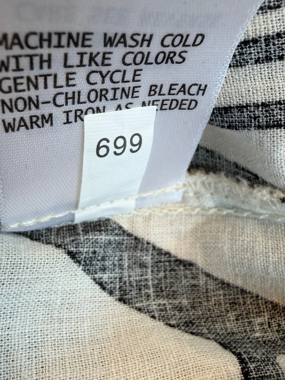 Rachel Zoe tags fabric