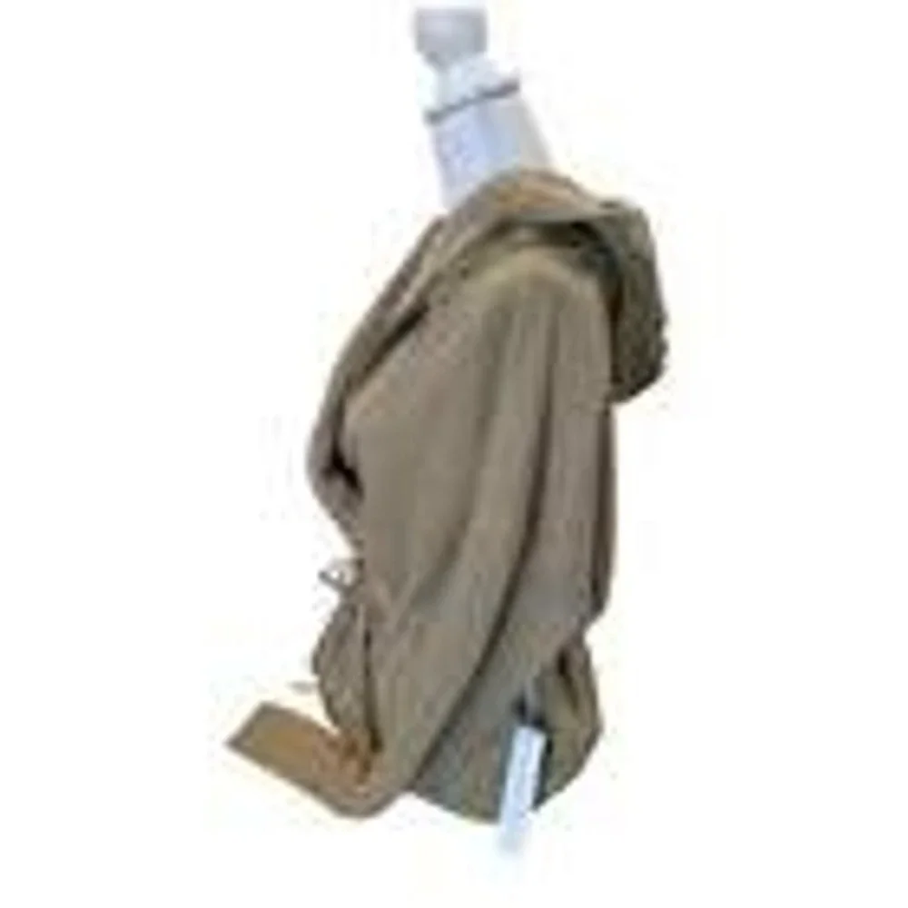 NWT Young Fabulous & Broke Cardigan Hooded Wrap Tan Khaki Sz S Drawstring Waist