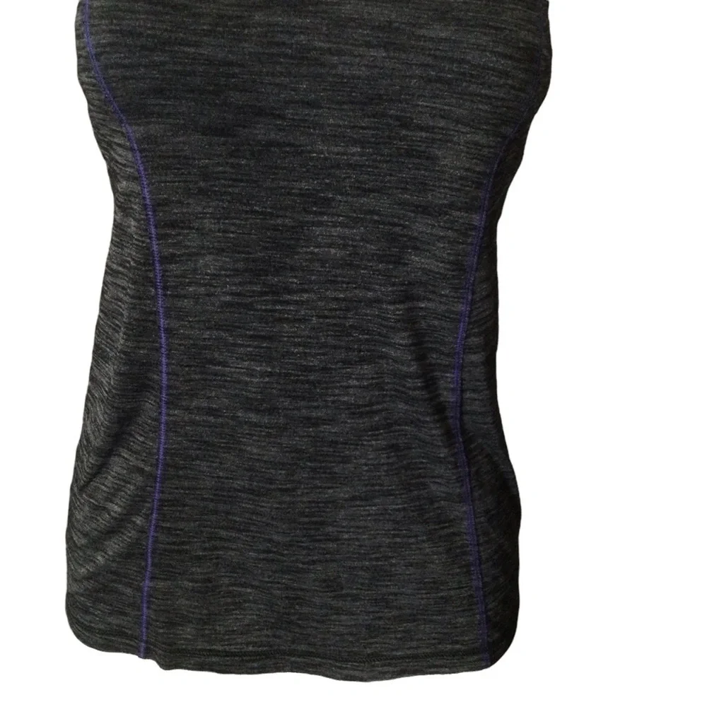Lululemon Heather Black Iris‎ Purple Run for Gold Tank
