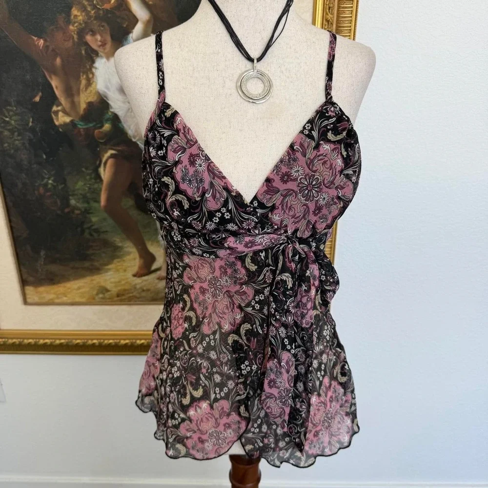 A. Byer Y2K Fairycore Sheer Cami