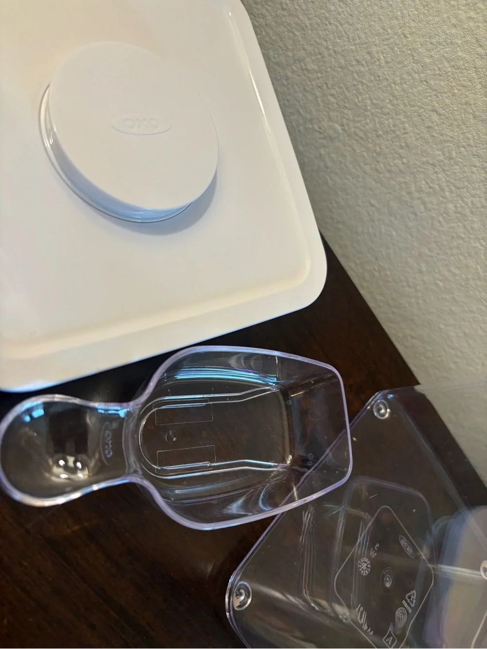 Oxo clear plastic