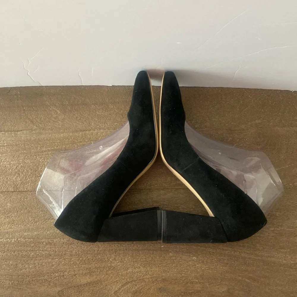 Nine West Black Suede‎ Heels