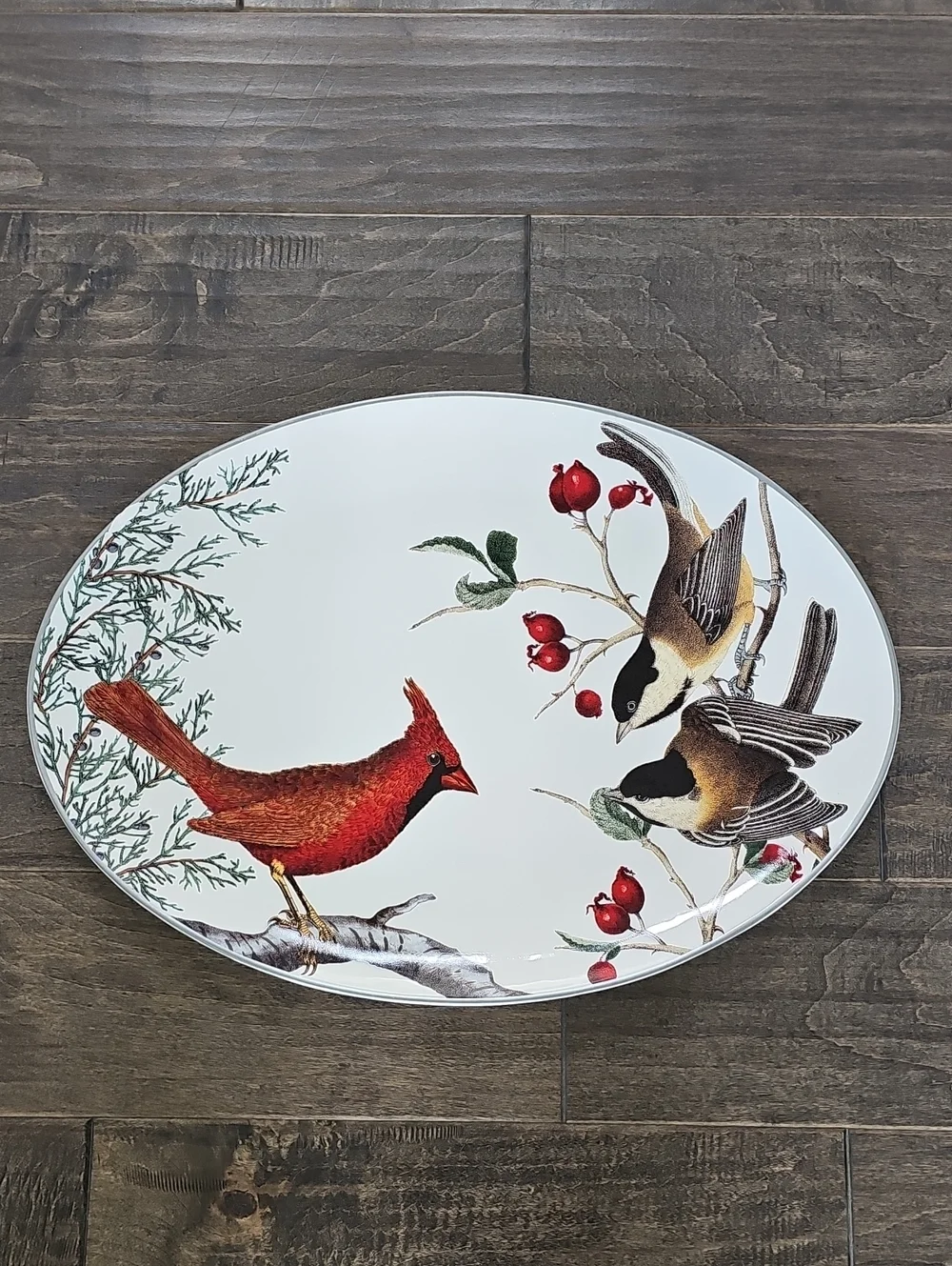 Pottery Barn note oval holiday