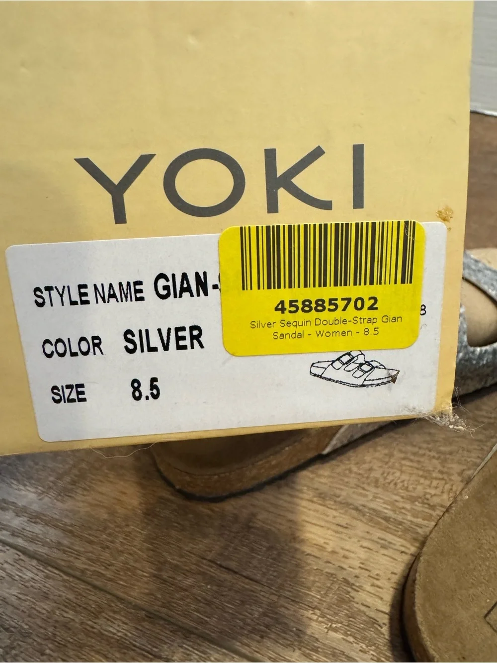 Yoki silver glitter