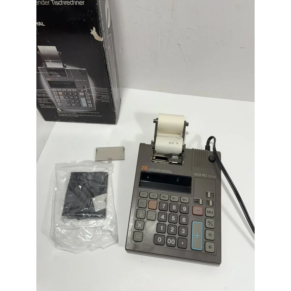 TA ADLER ROYAL 4212PD NOVA CALCULATOR R007 MADE IN JAPAN (does Not Print) READ**