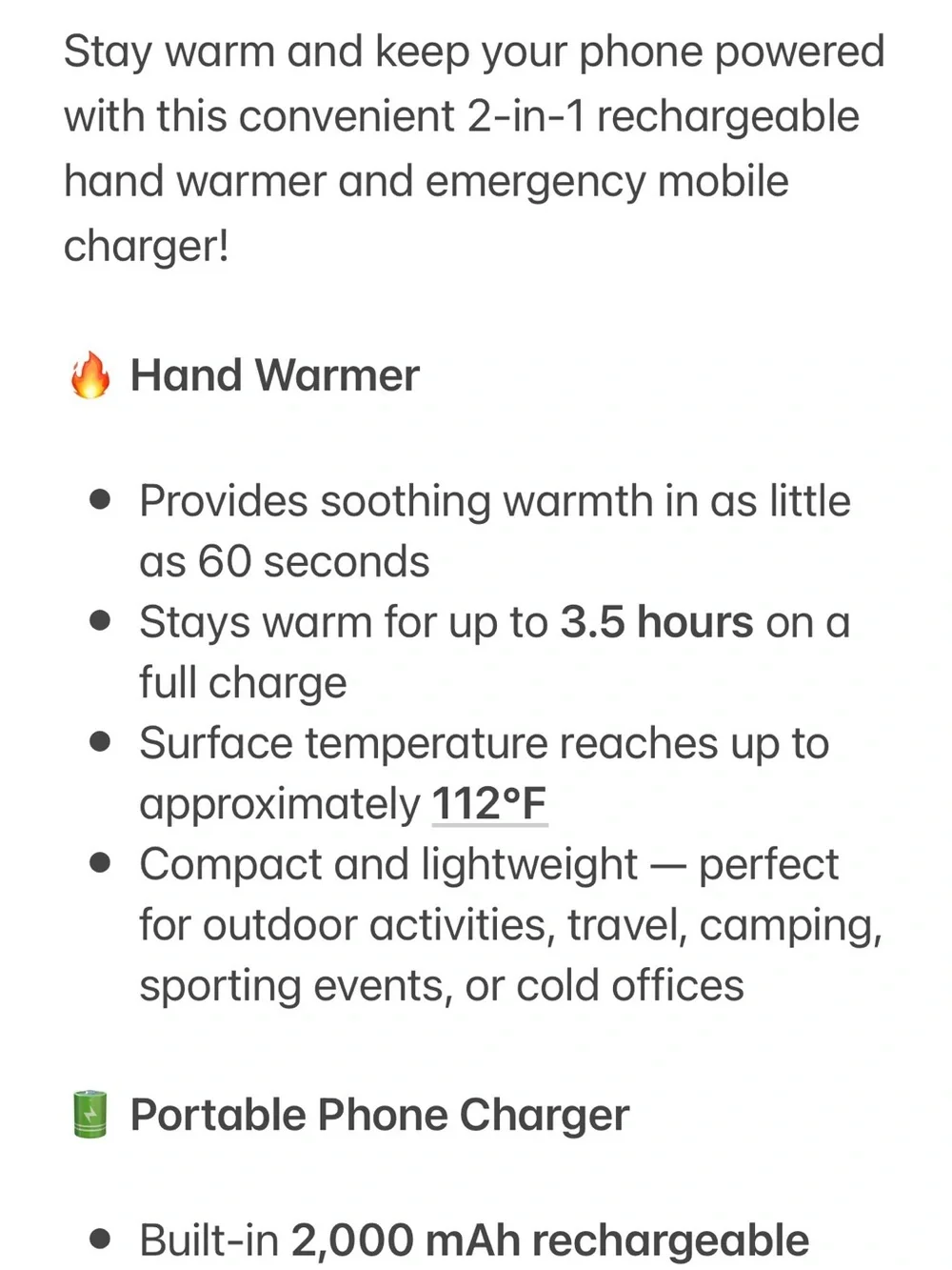 P3 Internacional smart warmer