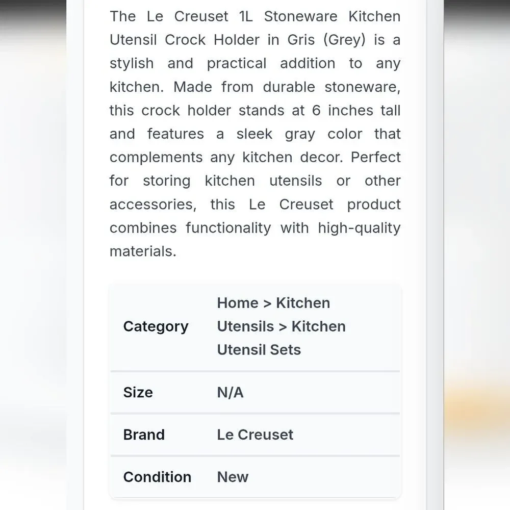 Le Creuset stylish utensil
