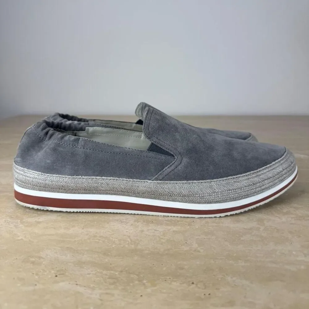 Prada Men's Grey Boat-shoes