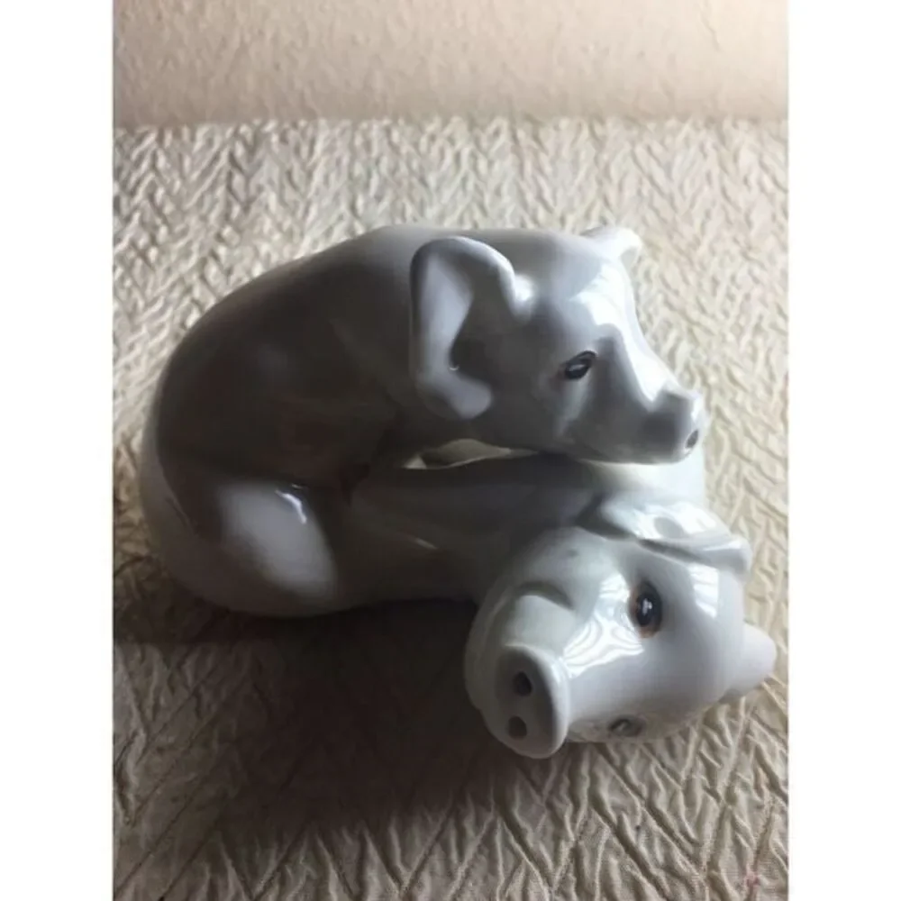 Vintage Fitz & Floyd Playful Piggies Salt and Pepper Shaker‎ Set, © MCMLXXVI