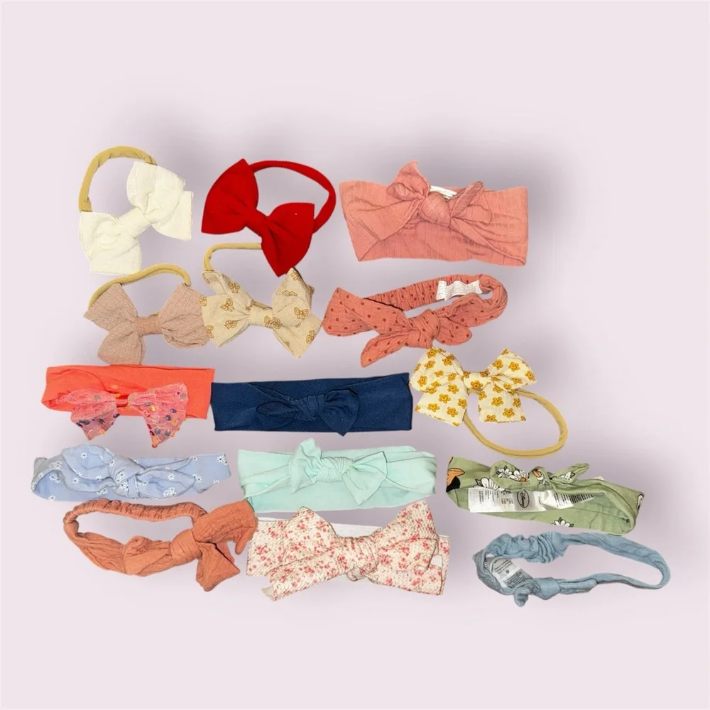 Lot of 15 Baby/Toddler Bow Headbands | Assorted‎ Styles