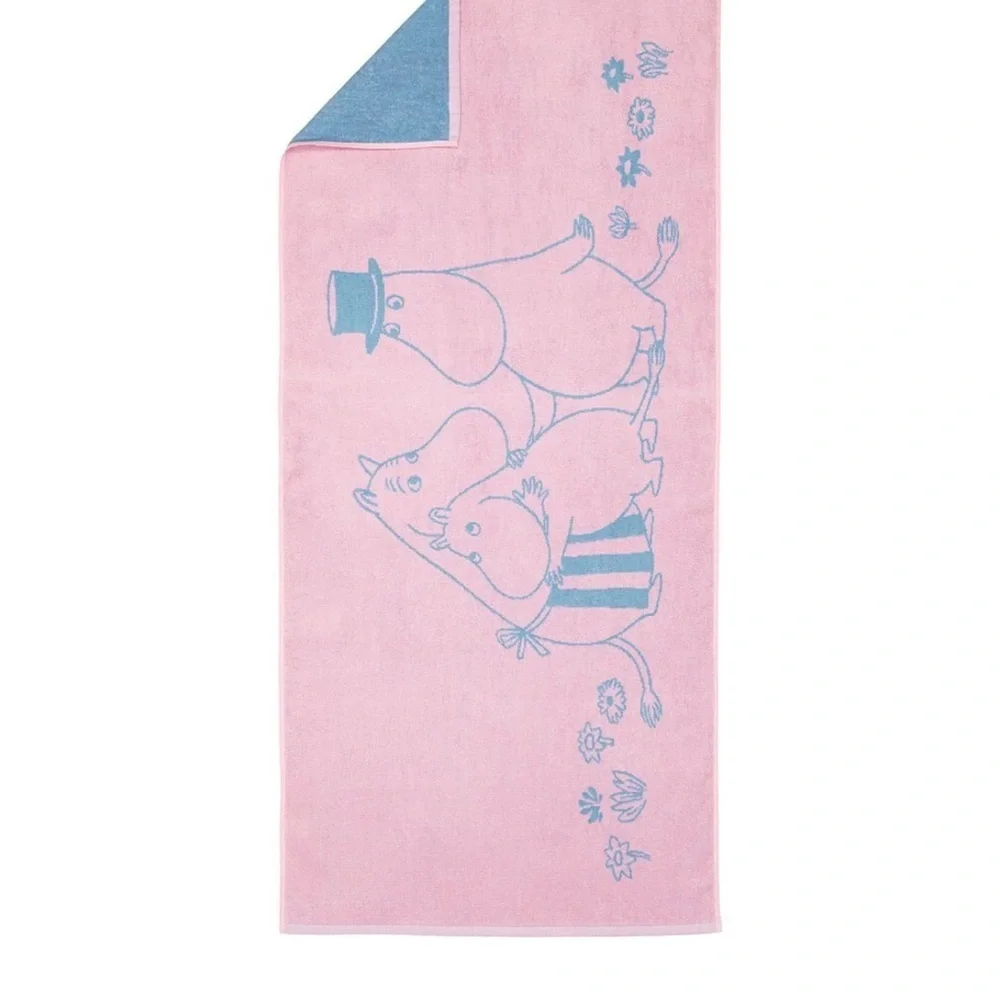 Moomin Arabia Hand Towel Organic Cotton Family Time NIB