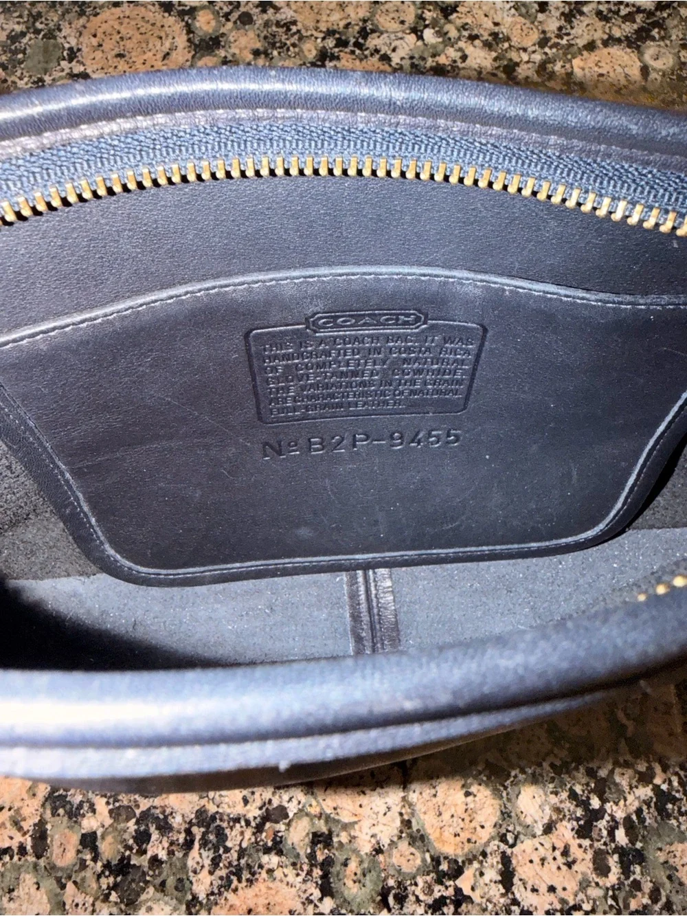 Coach vintage dark