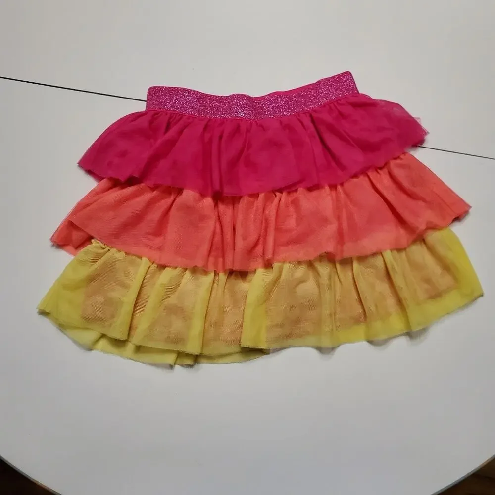 Sale Childrens Place 14‎ pink, orange, yellow skirt