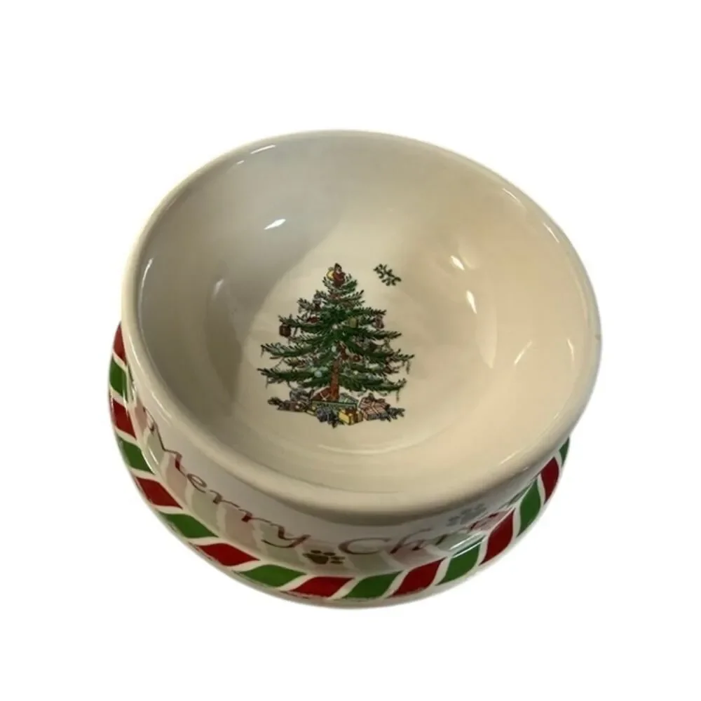 Spode Christmas Tree Pet Bowl 6.8