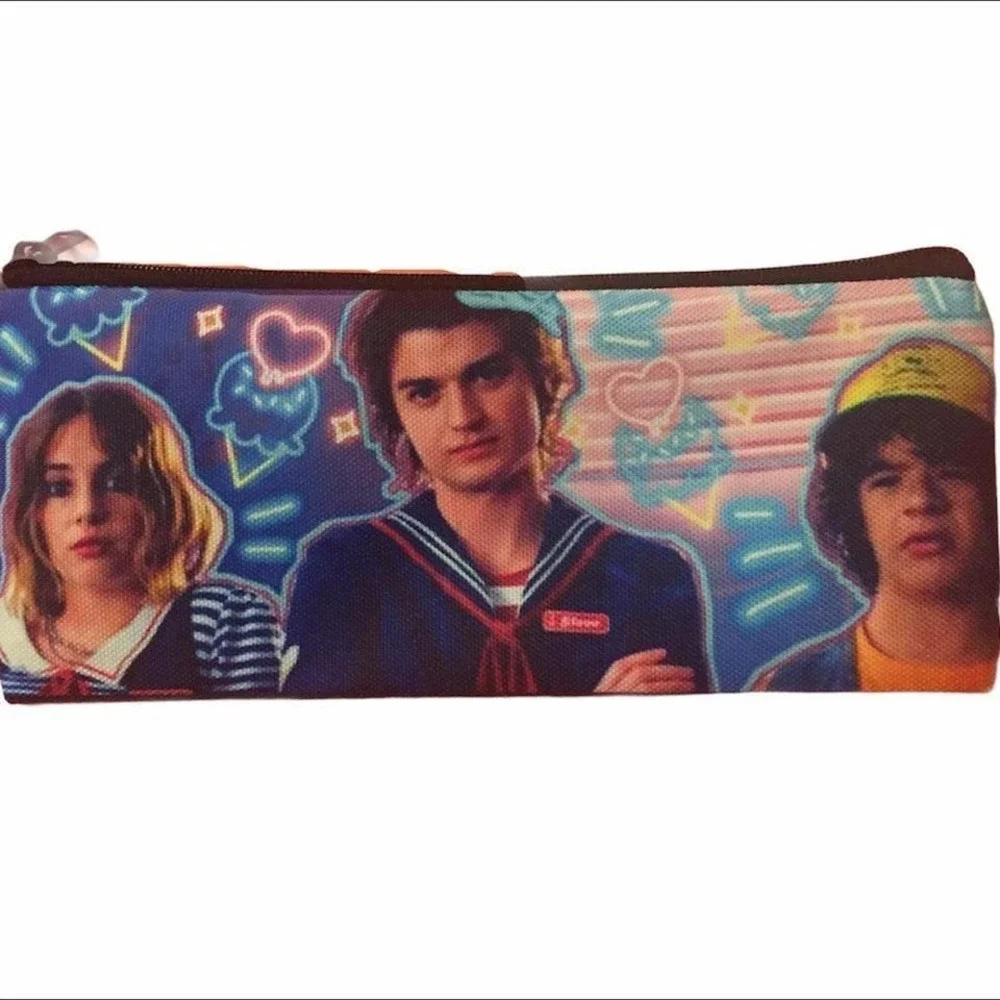 Stranger Things Pencil Case Pouch Bag Pouch‎ Cosmetic Bag Zippered Pouch