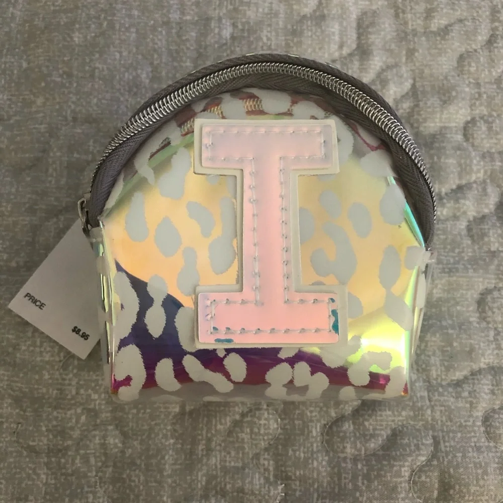 Girl’s ‘I’ Metallic Coin Purse