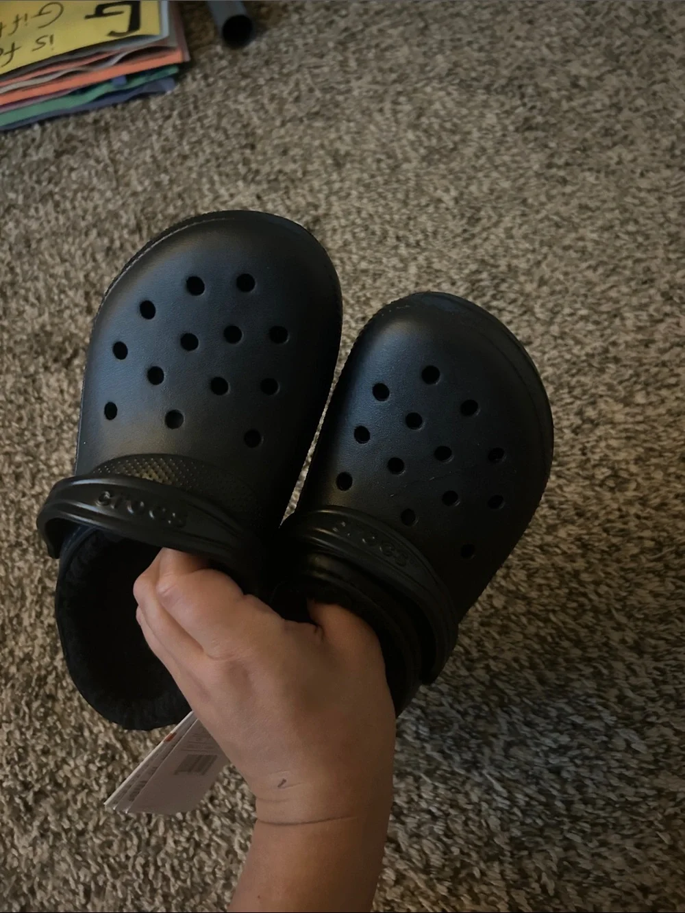 CROCS fleece lined