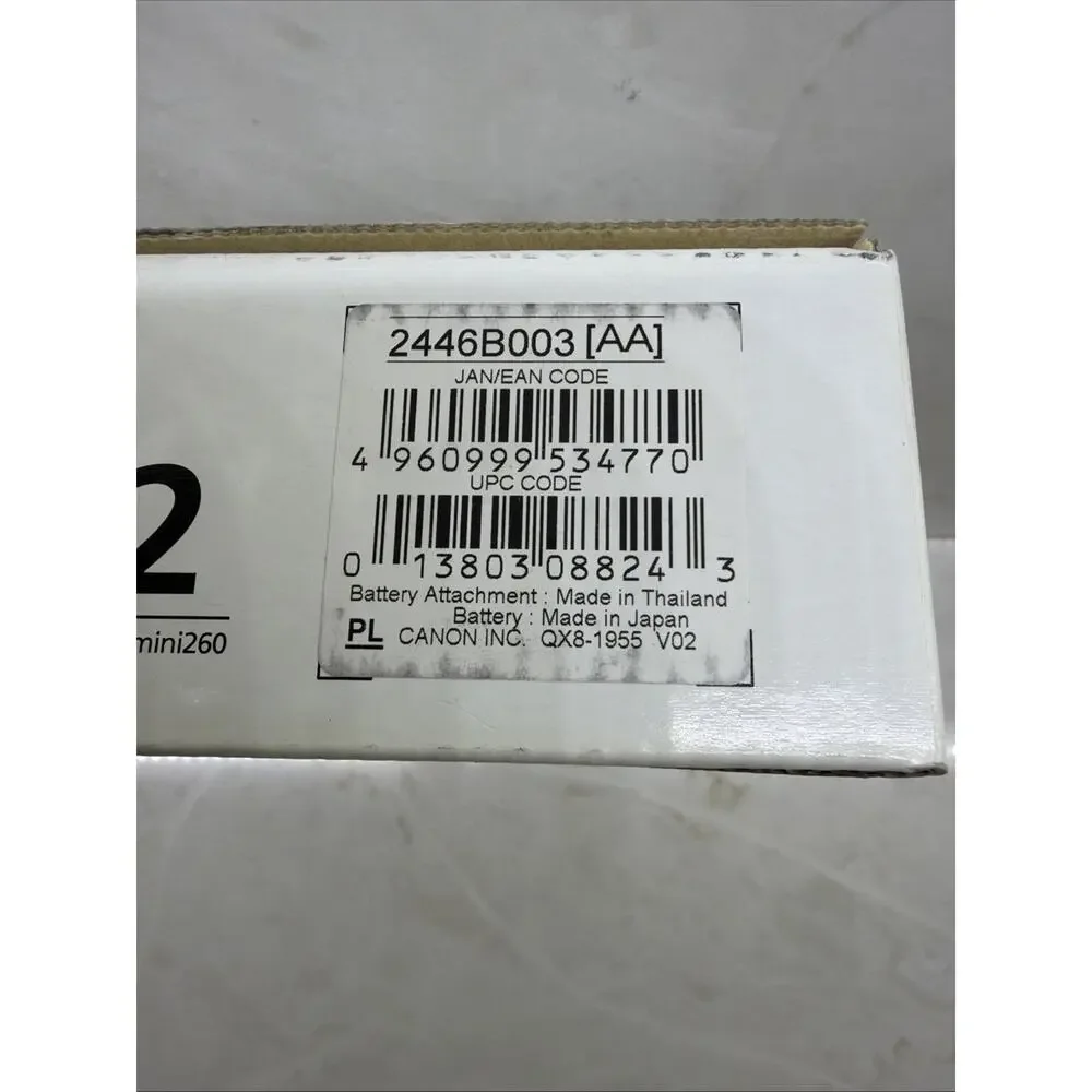 Canon box has
