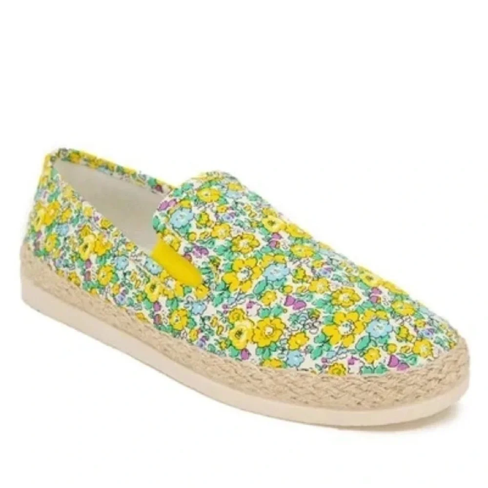 Esprit Yellow Floral Espadrille Slip-Ons