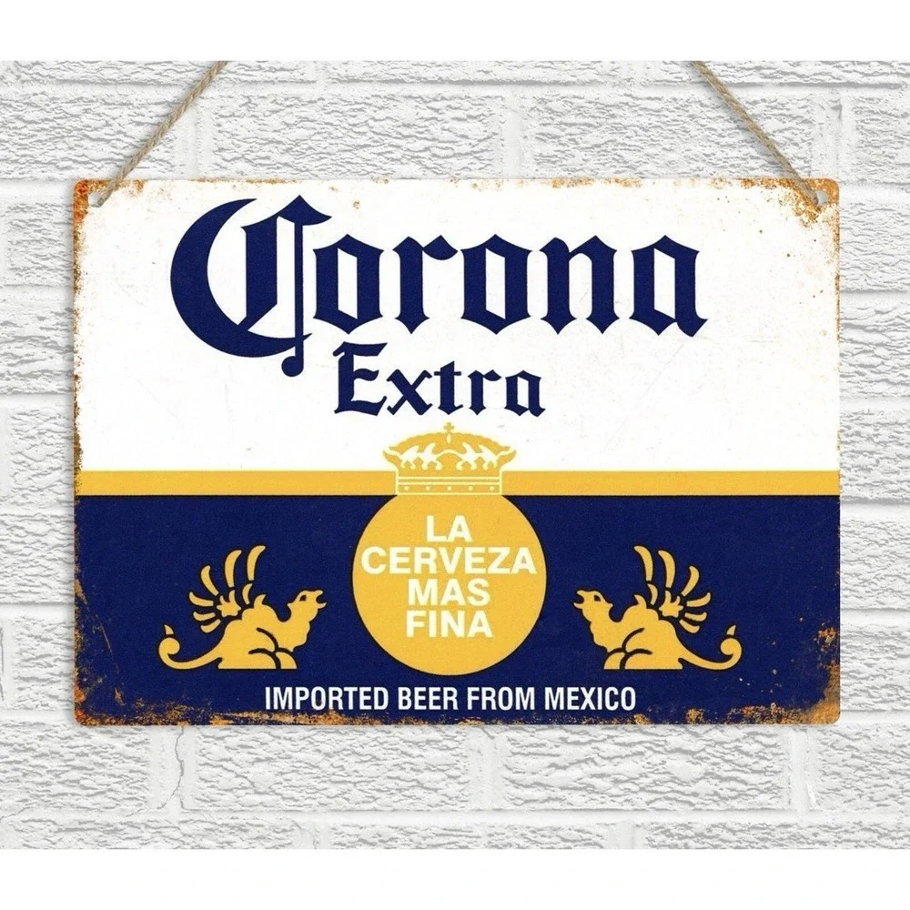CORONA‎ EXTRA Vintage Retro Style Wooden Wall Sign 8x6 Beer Bar Pub Man Cave