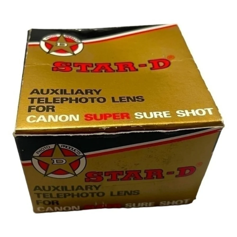 STAR-D Auxiliary Telephoto Lens Canon Super Sure Shot Manual Focus New
