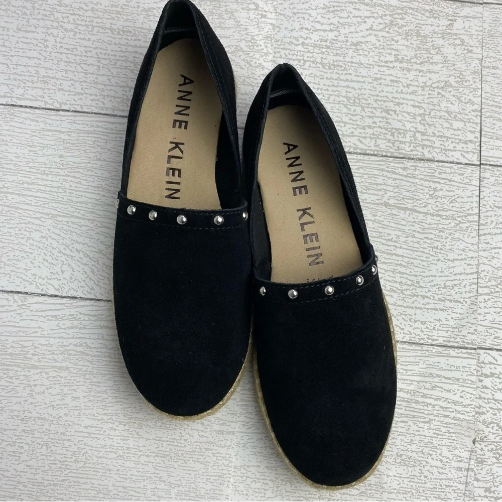 Anne Klein Black Kaylie Espadrilles size 6.5