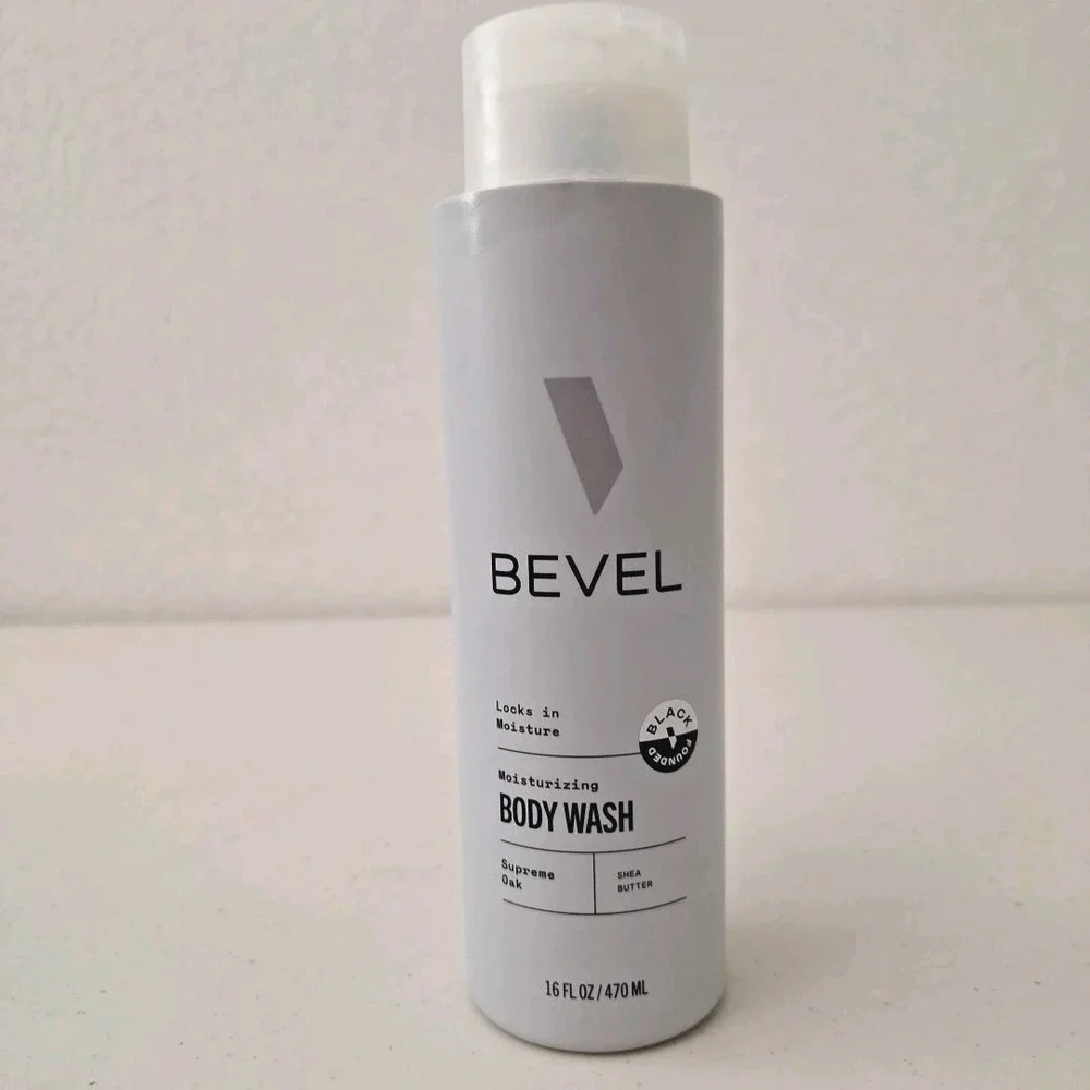 BEVEL Moisturizing Body Wash for Men *SUPREME OAK* Shea‎ Butter 16 fl oz.