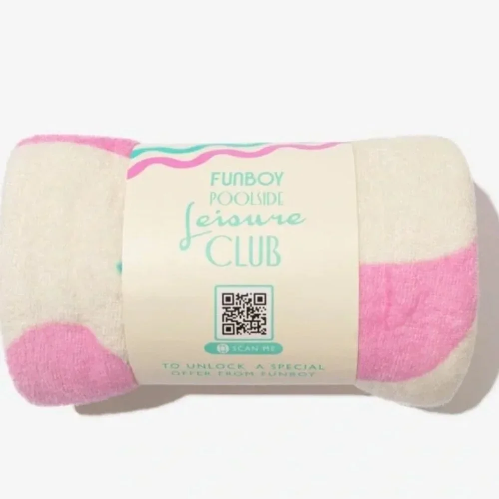 Brand new Poolside Leisure Club Beach Towel from FUNBOY