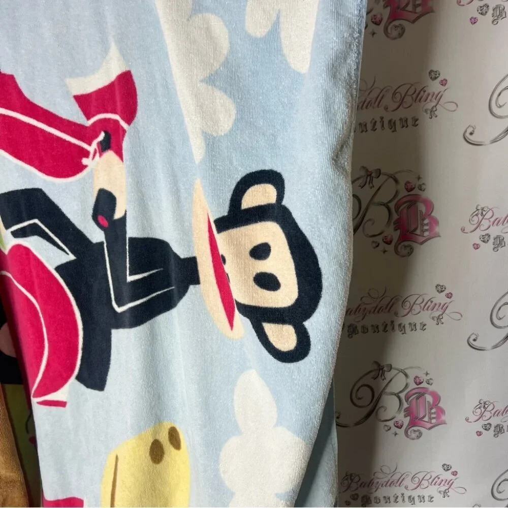 Paul frank towel beach Blue Towel Cartoon Monkey Design rare vintage giraffe