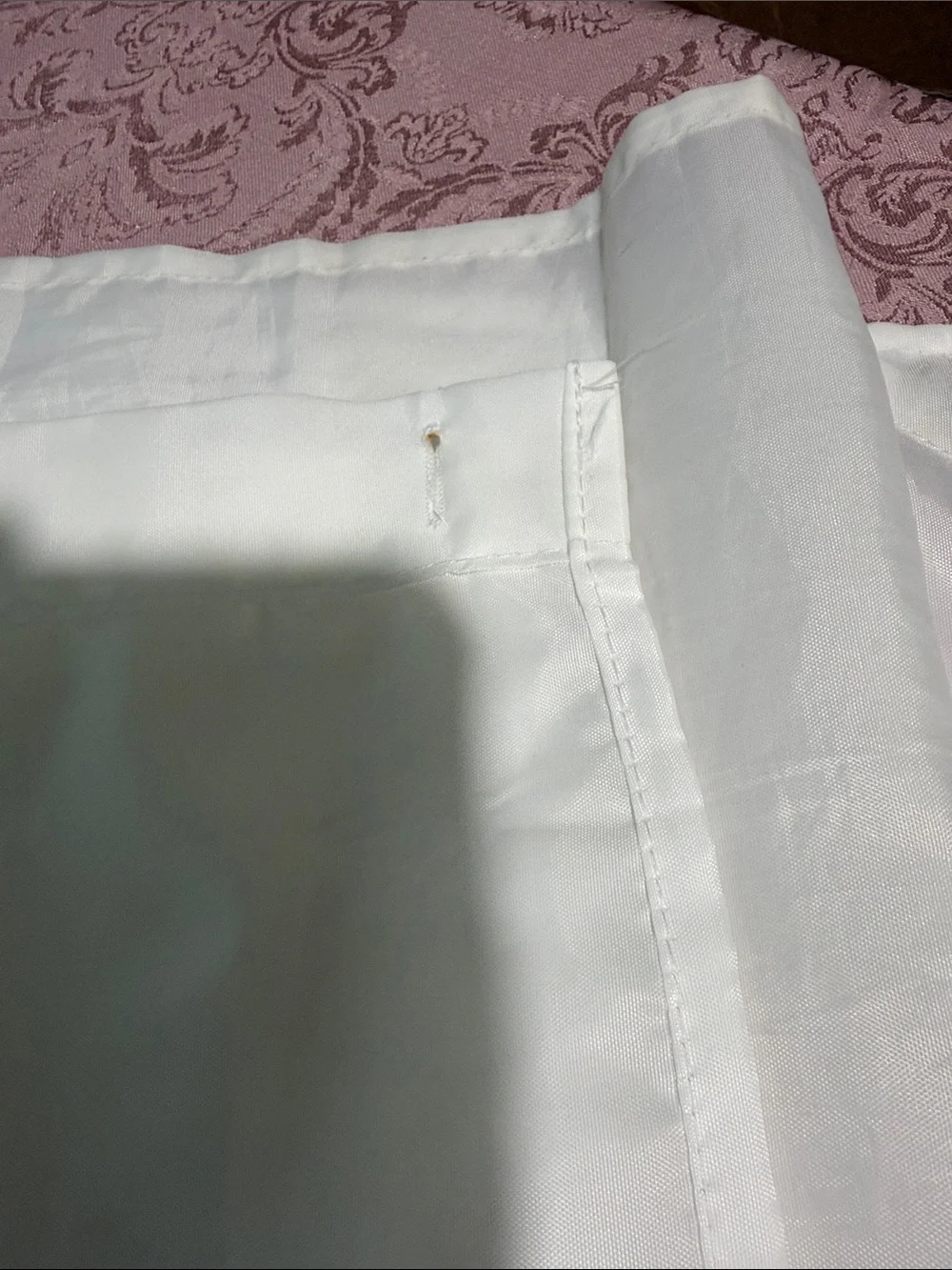 N/A white polyester