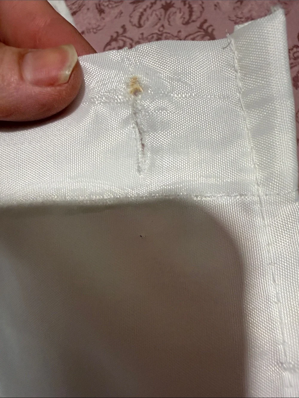 N/A white polyester