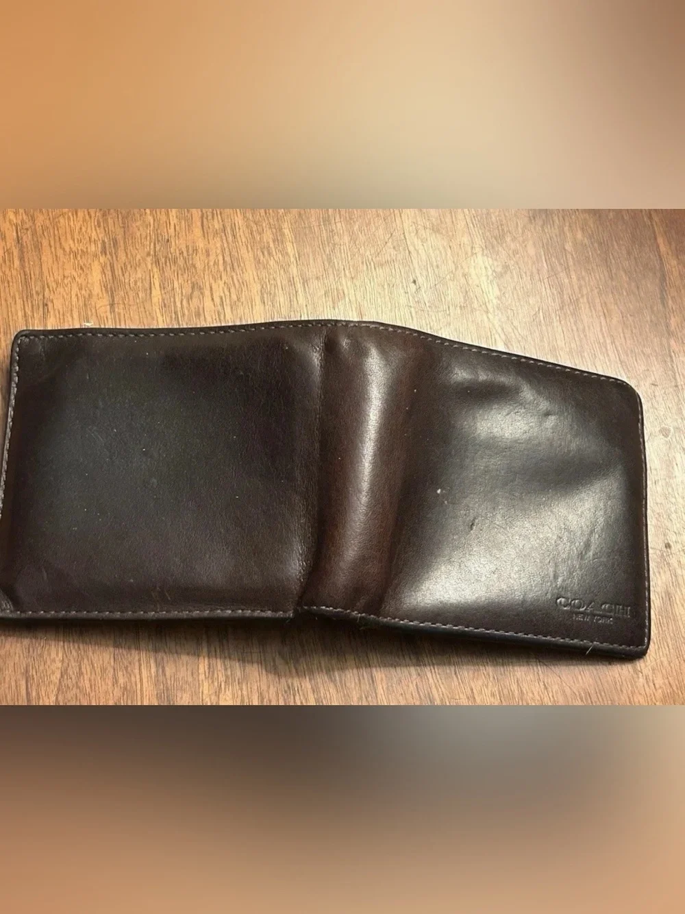 Coach brown bifold