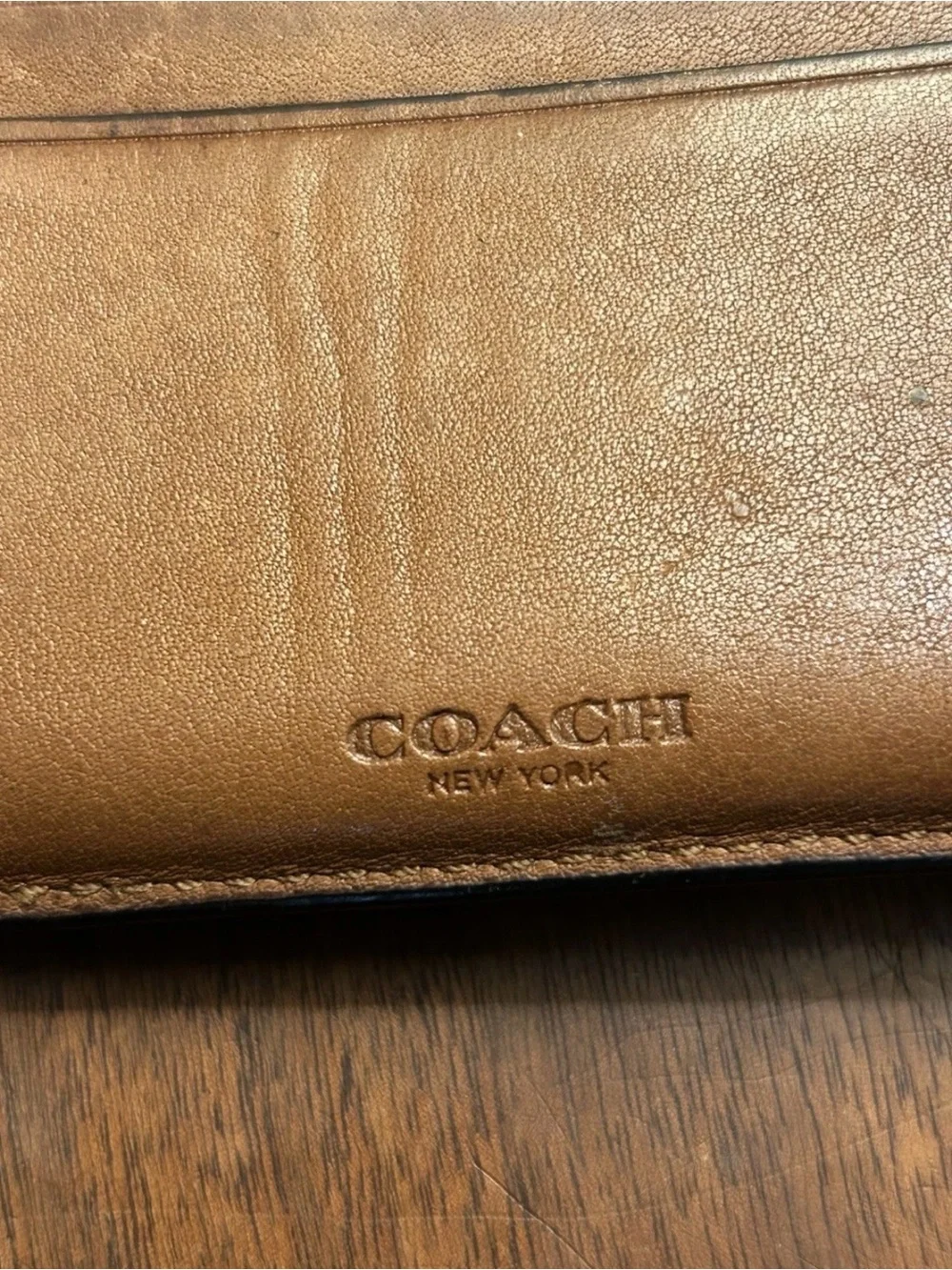 Coach brown bifold