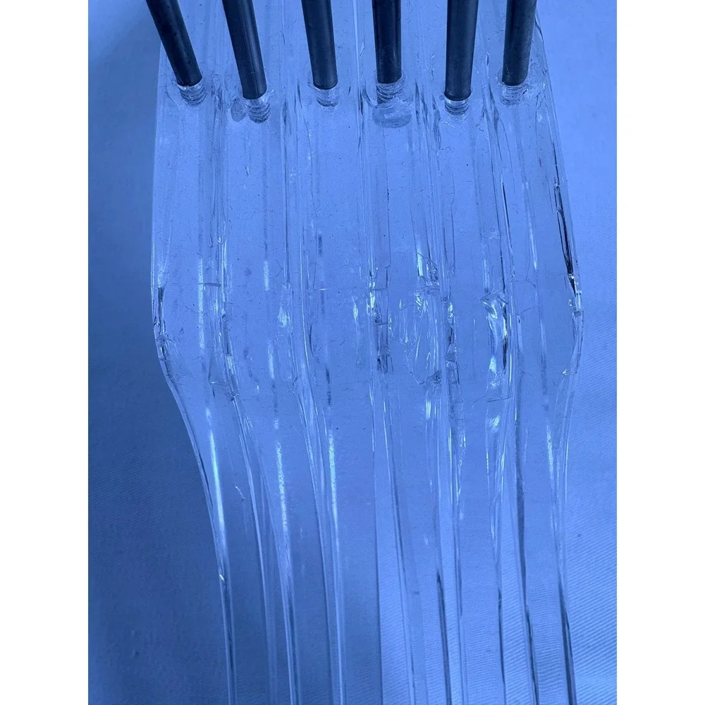 Kenzo x H&M Hangers Clear Good 6pc Acrylic Metal Hook Embossed Logo