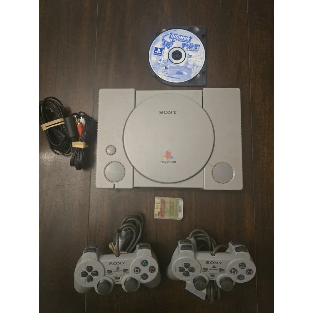Sony PlayStation 1 PS1 Gray‎ Console Bundle Great Condition OEM Controller Game
