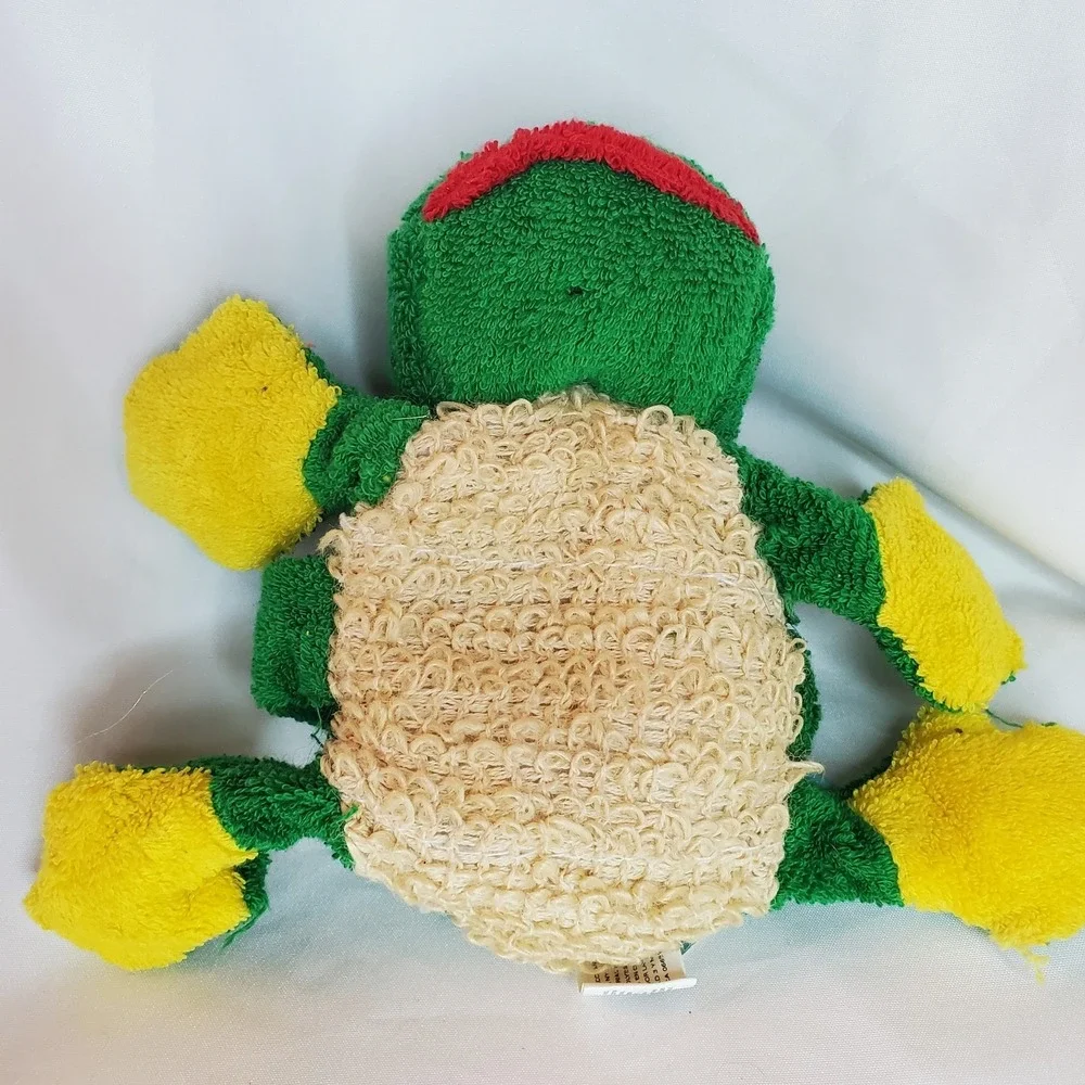 Rub a‎ dub club Stuffed Frog Plush wash cloth bath
